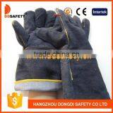 Black Cow Split Welding Gloves thumbnail-1