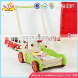 Wholesale Educational Wooden Baby Activity Walker Funny Toys Wooden Baby Activity Walker With Building Blocks W16E076 thumbnail-6