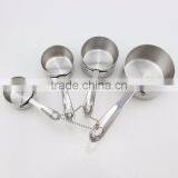 4pcs Stainless Steel High Quality Measuring Cups Set thumbnail-1