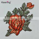 WEF-011Flower Applique Clothing Embroidery Patch Fabric Accessories Craft thumbnail-1