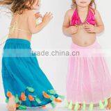 Little Pom Pom Gypsy Skirt Kids Frock Designs Children Clothing Pictures Of Long Skirts And Tops 2016 HSD5653 thumbnail-1