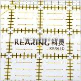 Kearing Yellow Durable 3mm Acrylic 6.5 ''*6.5 '' Inch Square Grid Quilting Patchwork Ruler for Dressmaking Handicraft #KPR65D thumbnail-1