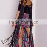2016 Young Lady Paisley Print Cheap Long Maxi Skirts Made in China thumbnail-3