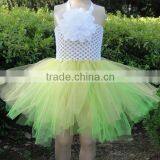 6" CROCHET TOP TUTUS WITH FLOWER NEW TOP DRESS thumbnail-5