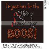 Custom Lovely Ghost Rhinestone Transfer /hot Fix Rhinestone Made in China thumbnail-1