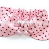 Boutique New Style Accessories Baby Pink Polka Dot Headbands for Little Girl thumbnail-4