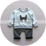 S17743A 2017 Fashion Kids Clothes Long Sleeves Trousers Sets 2 Pieces Outfits thumbnail-2