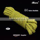 34 Colors 3M Reflective Walking Hiking Shoe Laces - Low Visibility 3M Rope Safety Sneakers Shoe Laces for Professional Athletes thumbnail-1