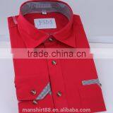 Stiff Collar Mens Solid Color Dress Shirts thumbnail-1