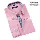 100% Cotton White Men's Oxford Cotton Dress Shirt thumbnail-1