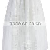 2016 Guangzhou Shandao Factory Custom Summer Women High Fashion White Ruffle Knee Length Tulle Tutu Skirt thumbnail-2