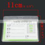 High Quality Plastic Transparent Horizontal Men Card Holder Badge Pouches thumbnail-2