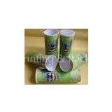 Complicated Paper Tube Containers With Metal Bottom and Caps for Photo Chips Packaging