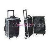 Black 5 MM MDF Aluminum Carrying Cases / Equipment Cases With Trolley thumbnail-1