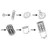 Automotive Bulbs Light LED 5050SMD BA15S Flat Foot Bronze Head Low Light - Declining thumbnail-3