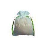 Recycled White Small Cotton Drawstring Pouch Bags For Kids Silkscreen thumbnail-1