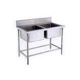 OEM Deep Double Sink Stainless Steel Wash Basin for Kitchen