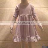 Boutique Preorder Girls Frocks Wholesale Summer White Cotton Shorts Sleeves Lap Dresses for Kids thumbnail-1