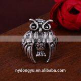 Women Alloy Owl Design Ring/creative Women Rose Ring Top Quality Ring