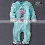 Baby Romper With Contrast Colour Sleeve Cuff Available thumbnail-1