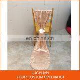 Custom Made Color Or Size Luxury Sequin Chair Cover Chair Sashes thumbnail-4