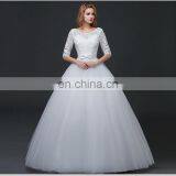 HS1633 2017 Sweetheart Embroidered Luxury Long Sleeve Bridal Gown Chic Wedding Dresses thumbnail-2