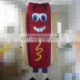 best sell new fur costume hot dog mascot costume