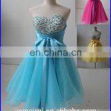Hot Sale Fashion Ball Gown Sweetheart Mini Organza With Bow Lace Up Corset Homecoming Dresses L24 thumbnail-1