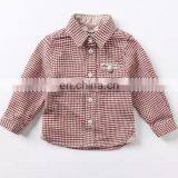 T-BSS005 Boy Cufflink Stylish Flannel French Style Shirts thumbnail-5