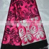 High Quality African Lace Fabric/ Cord Lace/ French Lace/ Guipure Lace/ Cotton Lace FL720 Fuchsia thumbnail-1