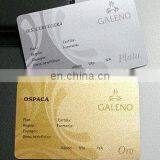 Golden/Silver Metalic Background Plastic Card
