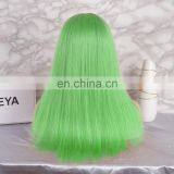 Whosale Price 2018 Hot Selling Green Color Natural Hairline Full Lace Wig thumbnail-4