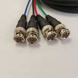 Mini RG59 Cable 4 BNC Male to 4 BNC Male Professional Audio Video Cable for CCTV System thumbnail-2