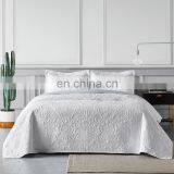 High Quality Beauty Designs African India Turkish Egyptian Double White 3Pcs Cooling Bedspread Set With Pillowcase thumbnail-2