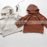 A0215# Spring Girls' Jacket Hooded Boys Kids Coats Childrenswear Wholesale thumbnail-2