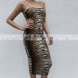 2020 Hot Sales Women Sexy Club Party Leopard Dresses Ladies Halter Mini Backless Dresses Women Summer Dress thumbnail-2
