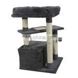 Amazon Hot Selling Large Size Wooden Pet Scratcher House Tower Condo Cat Tree thumbnail-7