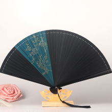 All Bamboo Folding Fan Japanese Style Bamboo Fan Ancient Style Manual Fan Small Women With You Small Dance Fan Customizable thumbnail-4