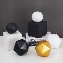 Irregular Pentagon Glod White Black Cube Geometry Abstract Decor Modern Simple Decoration thumbnail-5
