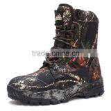 Men Suede Leather and Canvas Upper Camo Waterproof Hunting Boots thumbnail-6