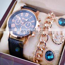 2966 Fashion Women Leather Watch Lady Bracelet Watch Gold Women Watch Band Leather thumbnail-1