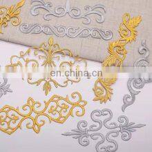 Gold and Silver Embroidery Subsidy Patch Clothing Decoration