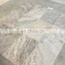 Luxury New Design Model Standard Quality Turkish Silver Travertine Tile Filled&Honed From Turkey CEM-FH-06 thumbnail-3