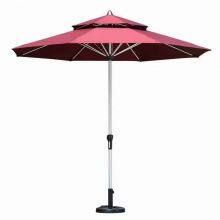 Middle Pole Umbrella Courtyard Leisure Sunshade Umbrella Wooden Frame Iron Frame Aluminum Frame Can be Made thumbnail-2