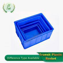 Plastic Basket Turnover Basket Large Square Factory Plastic Frame Turnover Box Express thumbnail-2