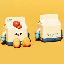 Manufacturers Wholesale Cheap Cartoon Milk Carton Design USB Night Light Silicone LED Dimmable Night Light for Kids thumbnail-4