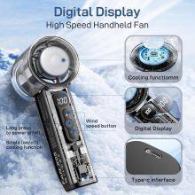 Ultra-Portable Handheld Turbo Fan, 16000rpm High-Speed, 1-100 Adjustable With Digital Display, USB-C Charging, Ice Cooling Tech thumbnail-4
