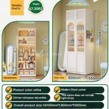 Farbenfroher Staubekleiderschrank für junge Erwachsene | mit Glas- und lüftbaren Türen | geräumig und funktional thumbnail-4