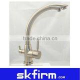 Brush Finished Kitchen Sink Faucet Mixer Tap,hot,cold & Pure Water Mixer thumbnail-1