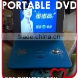 2014 3D portable dvd player 13.3'' screen with tv tuner portable dvd player
